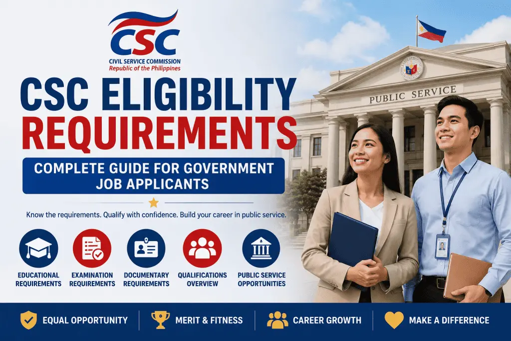  CSC eligibility requirements guide for government job applicants in the Philippines